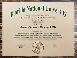 Purchase Florida National University fake diploma.