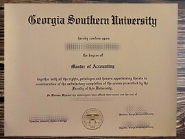 Fake Georgia Southern University diploma.