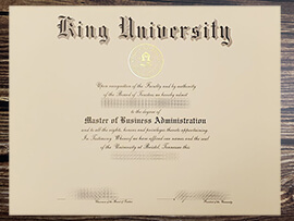 Get King University fake diploma online.