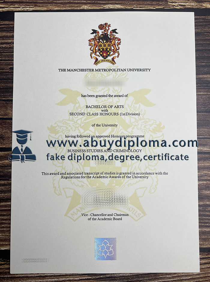 Buy Manchester Metropolitan University fake diploma, Fake MMU degree.