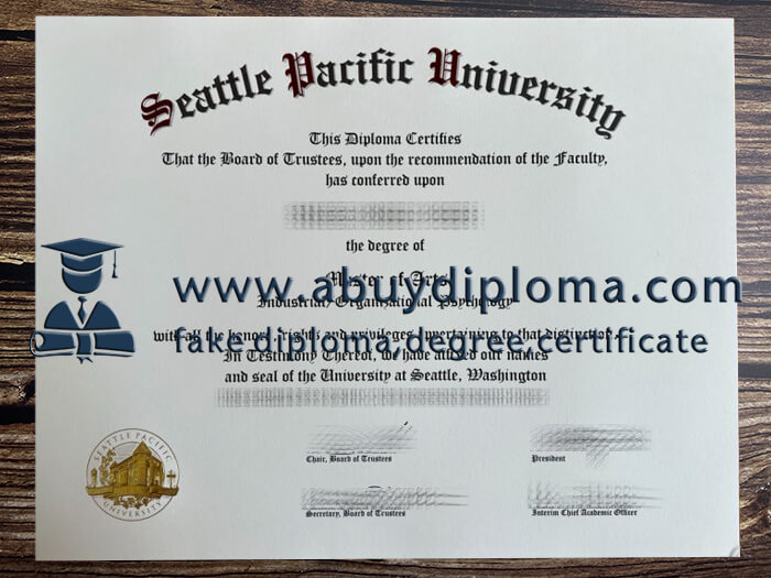 Buy Seattle Pacific University fake diploma online, Fake SPU degree.
