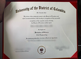Obtain University of the District of Columbia fake diploma.