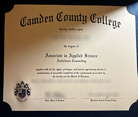 Buy Camden County College fake diploma online.