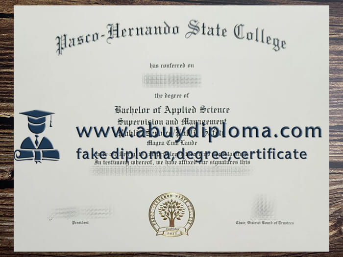 Buy Pasco-Hernando State College fake diploma online.