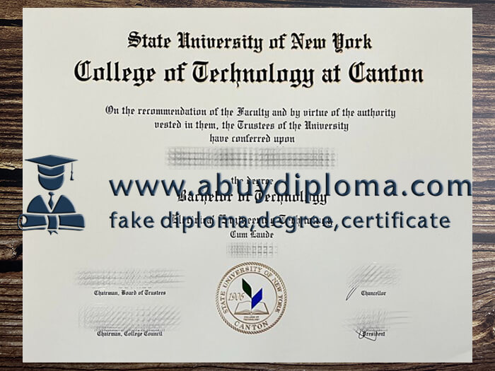 Buy SUNY Canton fake diploma online.
