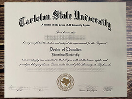 Obtain Tarleton State University fake diploma online.