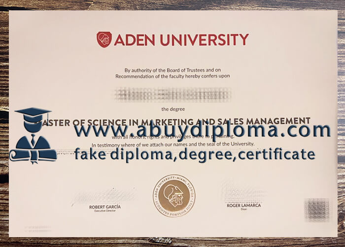 Buy University of Aden fake diploma online.