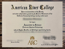 Get American River College fake diploma online.