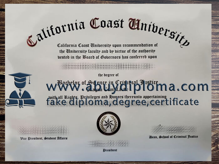 Buy California Coast University fake diploma online.
