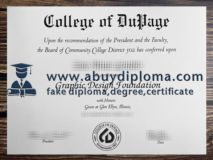 Buy College of Dupage fake diploma online.