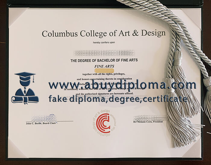 Buy Columbus College of Art & Design fake diploma. Fake CCAD certificate.