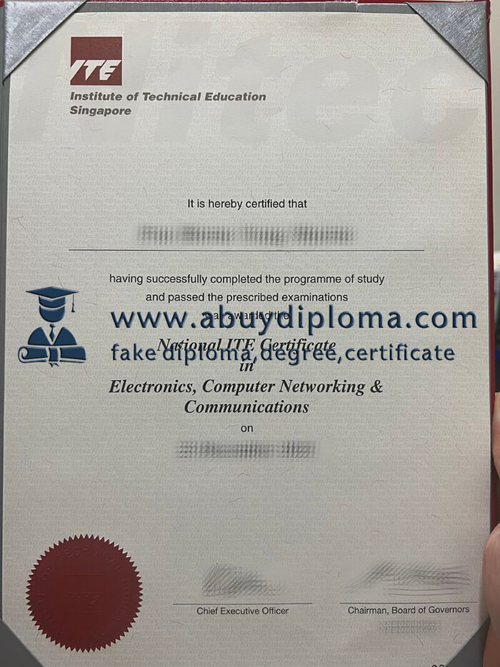 Buy Institute of Technical Education fake diploma, Fake ITE degree.