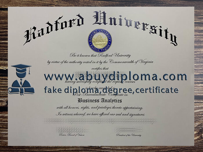 Buy Radford University fake diploma online.