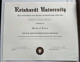 Fake Reinhardt University diploma online.