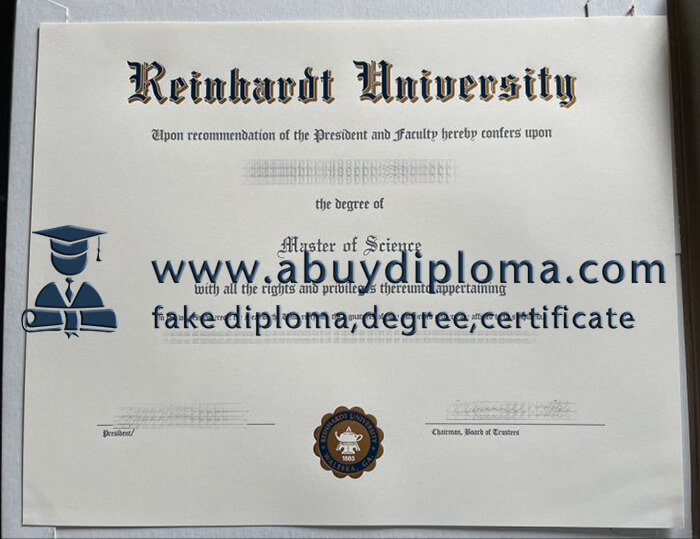 Buy Reinhardt University fake diploma online.