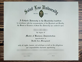 Buy Saint Leo University fake diploma.