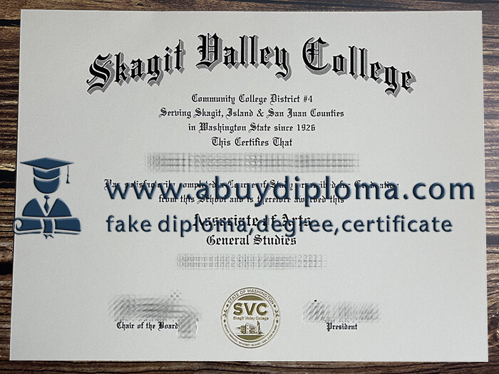 Buy Skagit Valley College fake diploma, Fake SVC degree.