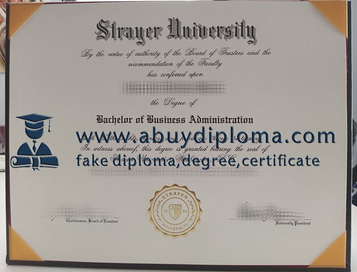 Buy Strayer University fake diploma. Fake Strayer University degree.