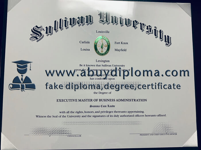 Buy Sullivan University fake diploma online.