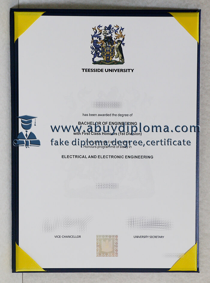 Buy Teesside University fake diploma.