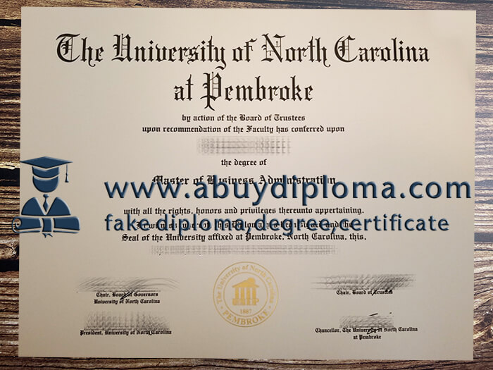 Buy University of North Carolina at Pembroke fake diploma.