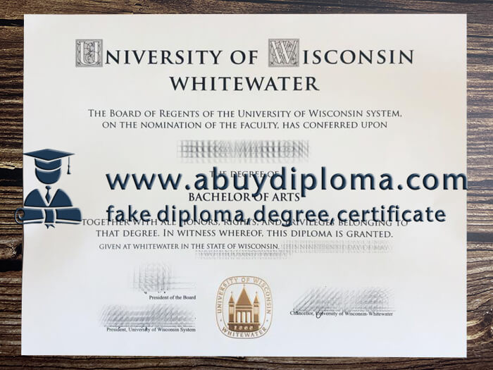 Buy University of Wisconsin Whitewater fake diploma, Fake UWW degree.