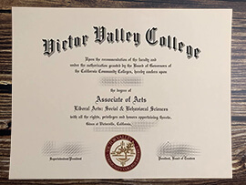 Buy Victor Valley College fake diploma.