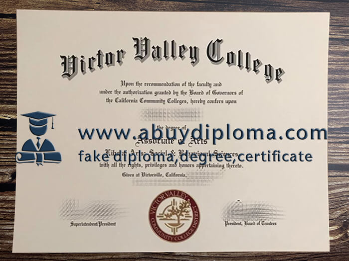 Get Victor Valley College fake diploma online.