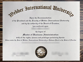 Obtain Webber International University fake diploma online.