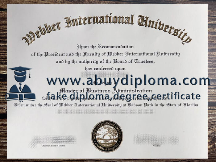 Buy Webber International University fake diploma, Fake WIU degree.