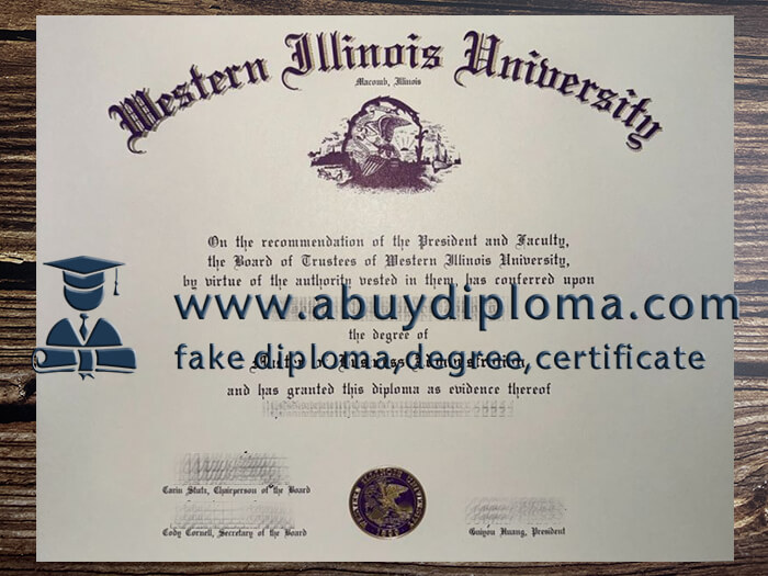 Buy Western Illinois University fake diploma, Fake WIU degree online.