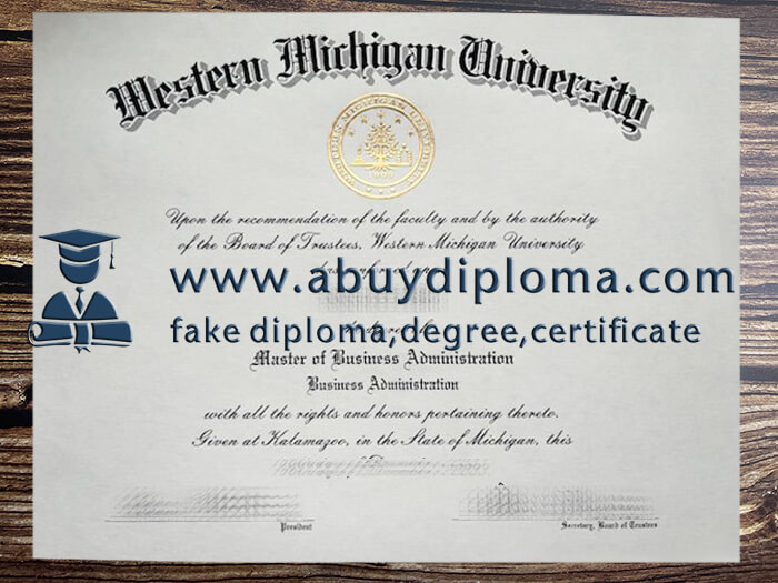 Buy Western Michigan University fake diploma, Fake WMU degree.