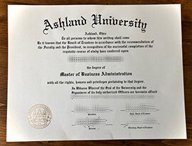 Get Ashland University fake diploma.