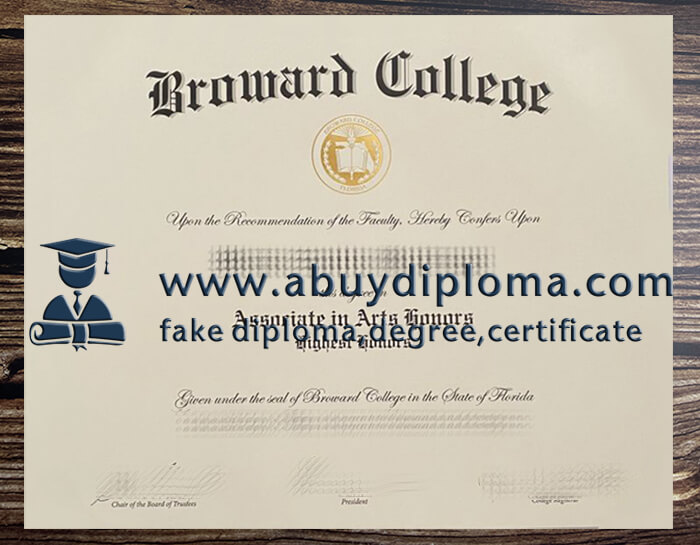 Buy Broward College fake diploma online.