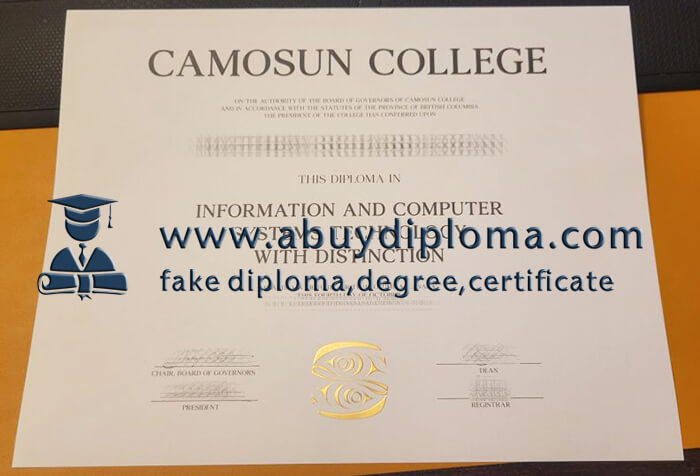 Buy Camosun College fake diploma.