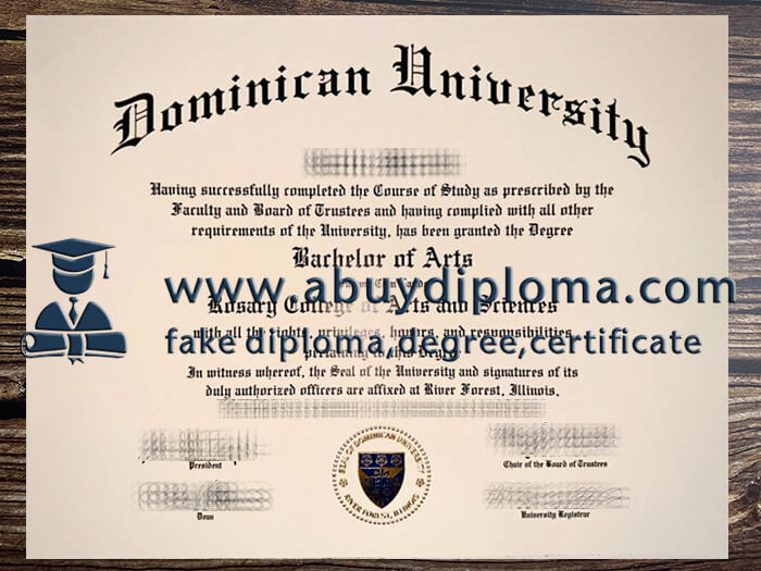 Buy Dominican University fake diploma online.