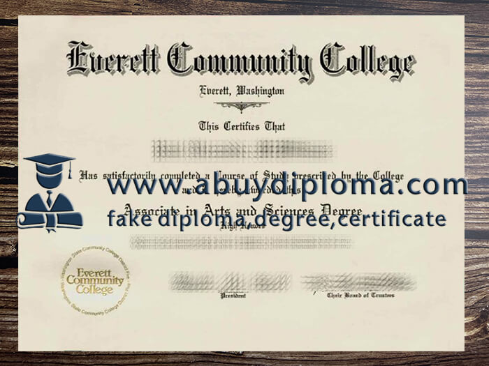 Buy Everett Community College fake diploma.