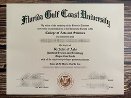 Get Florida Gulf Coast University fake diploma.