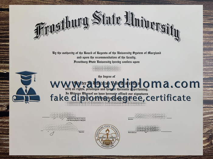 Buy Frostburg State University fake diploma, Fake FSU degree online.