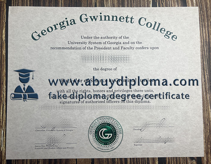 Buy Georgia Gwinnett College fake diploma, Fake GGC degree online.