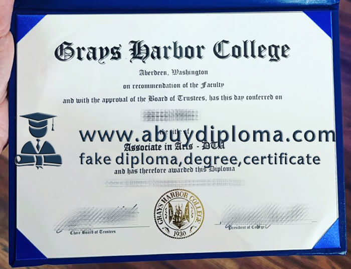 Buy Grays Harbor College fake diploma.