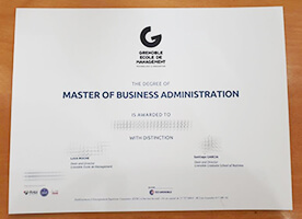 Obtain Grenoble École de Management fake diploma.
