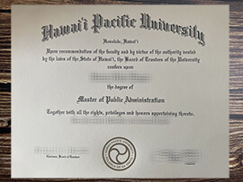 Obtain Hawai'i Pacific University fake diploma.