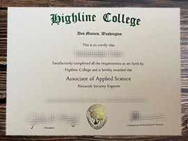 Get Highline College fake diploma online.