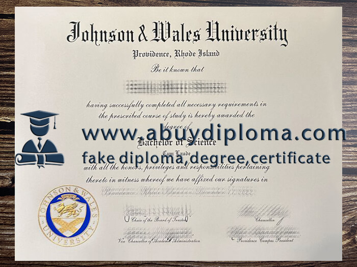 Buy Johnson & Wales University fake diploma online.