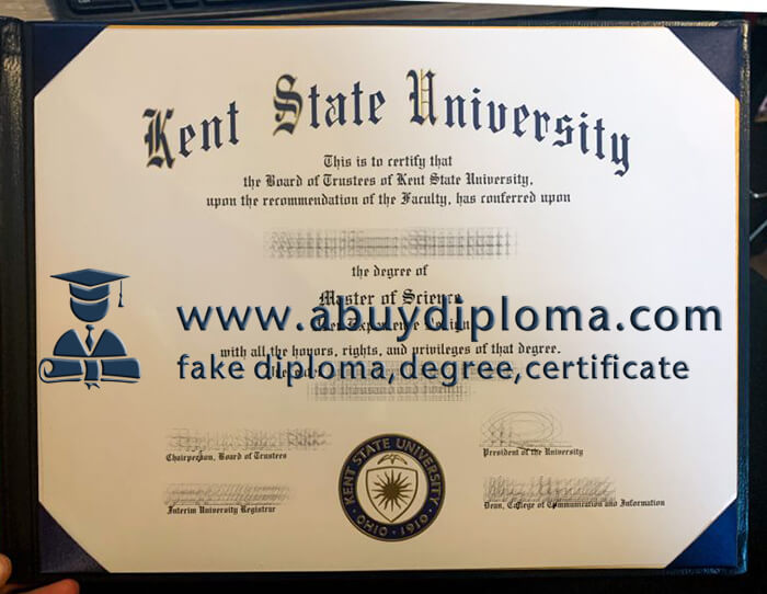 Get Kent State University fake diploma online.