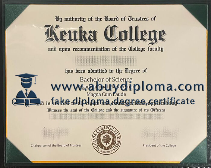 Get Keuka College fake diploma online.
