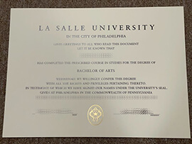 Make La Salle University diploma online.