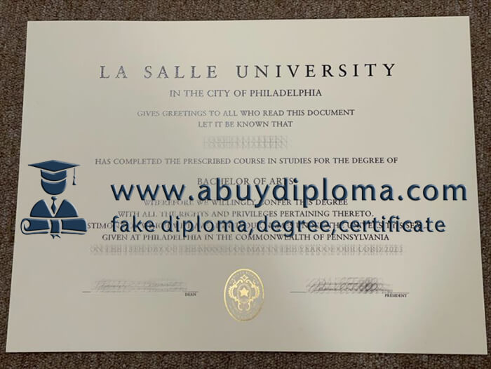Get La Salle University fake diploma online.