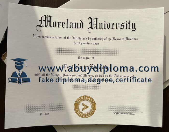 Buy Moreland University fake diploma online.